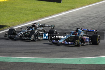 2023-09-03 - 63 RUSSELL George (gbr), Mercedes AMG F1 Team W14, action 31 OCON Esteban (fra), Alpine F1 Team A523, action during the 2023 Formula 1 Pirelli Grand Premio d’Italia Grand Prix, 14th round of the 2023 Formula One World Championship from September 1 to 3, 2023 on the Autodromo Nazionale di Monza, in Monza, Italy - F1 - ITALIAN GRAND PRIX 2023 - RACE - FORMULA 1 - MOTORS