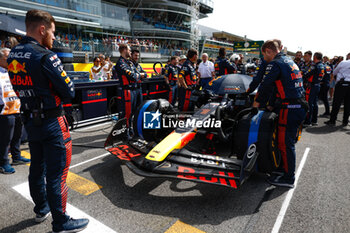 2023-09-03 - 01 VERSTAPPEN Max (nld), Red Bull Racing RB19, starting grid during the 2023 Formula 1 Pirelli Grand Premio d’Italia Grand Prix, 14th round of the 2023 Formula One World Championship from September 1 to 3, 2023 on the Autodromo Nazionale di Monza, in Monza, Italy - F1 - ITALIAN GRAND PRIX 2023 - RACE - FORMULA 1 - MOTORS