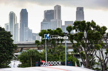 2023-09-14 - paddock illustration, skyline during the 2023 Formula 1 Singapore Airlines Singapore Grand Prix, 15th round of the 2023 Formula One World Championship from September 15 to 17, 2023 on the Marina Bay Street Circuit, in Singapore - F1 - SINGAPORE GRAND PRIX 2023 - FORMULA 1 - MOTORS
