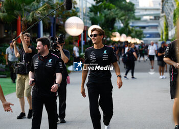 2023-09-14 - RUSSELL George (gbr), Mercedes AMG F1 Team W14, portrait during the 2023 Formula 1 Singapore Airlines Singapore Grand Prix, 15th round of the 2023 Formula One World Championship from September 15 to 17, 2023 on the Marina Bay Street Circuit, in Singapore - F1 - SINGAPORE GRAND PRIX 2023 - FORMULA 1 - MOTORS