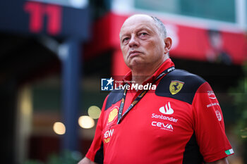 2023-09-14 - VASSEUR Frédéric (fra), Team Principal & General Manager of the Scuderia Ferrari, portrait during the 2023 Formula 1 Singapore Airlines Singapore Grand Prix, 15th round of the 2023 Formula One World Championship from September 15 to 17, 2023 on the Marina Bay Street Circuit, in Singapore - F1 - SINGAPORE GRAND PRIX 2023 - FORMULA 1 - MOTORS