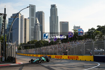 2023-09-15 - 18 STROLL Lance (can), Aston Martin F1 Team AMR23, action during the 2023 Formula 1 Singapore Airlines Singapore Grand Prix, 15th round of the 2023 Formula One World Championship from September 15 to 17, 2023 on the Marina Bay Street Circuit, in Singapore - F1 - SINGAPORE GRAND PRIX 2023 - FORMULA 1 - MOTORS