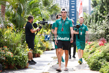 2023-09-16 - STROLL Lance (can), Aston Martin F1 Team AMR23, portrait during the 2023 Formula 1 Singapore Airlines Singapore Grand Prix, 15th round of the 2023 Formula One World Championship from September 15 to 17, 2023 on the Marina Bay Street Circuit, in Singapore - F1 - SINGAPORE GRAND PRIX 2023 - FORMULA 1 - MOTORS