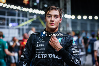 2023-09-16 - RUSSELL George (gbr), Mercedes AMG F1 Team W14, portrait during the 2023 Formula 1 Singapore Airlines Singapore Grand Prix, 15th round of the 2023 Formula One World Championship from September 15 to 17, 2023 on the Marina Bay Street Circuit, in Singapore - F1 - SINGAPORE GRAND PRIX 2023 - FORMULA 1 - MOTORS