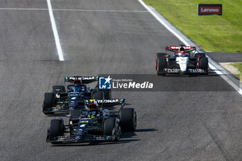 2023-09-24 - 44 HAMILTON Lewis (gbr), Mercedes AMG F1 Team W14, 63 RUSSELL George (gbr), Mercedes AMG F1 Team W14, action during the 2023 Formula 1 Lenovo Japanese Grand Prix, 16th round of the 2023 Formula One World Championship from September 22 to 24, 2023 on the Suzuka International Racing Course, in Suzuka - F1 - JAPANESE GRAND PRIX 2023 - RACE - FORMULA 1 - MOTORS