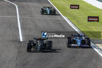 2023-09-24 - 44 HAMILTON Lewis (gbr), Mercedes AMG F1 Team W14, action 31 OCON Esteban (fra), Alpine F1 Team A523, action during the 2023 Formula 1 Lenovo Japanese Grand Prix, 16th round of the 2023 Formula One World Championship from September 22 to 24, 2023 on the Suzuka International Racing Course, in Suzuka - F1 - JAPANESE GRAND PRIX 2023 - RACE - FORMULA 1 - MOTORS