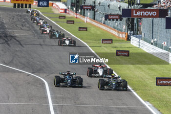 2023-09-24 - 63 RUSSELL George (gbr), Mercedes AMG F1 Team W14, action 44 HAMILTON Lewis (gbr), Mercedes AMG F1 Team W14, action during the 2023 Formula 1 Lenovo Japanese Grand Prix, 16th round of the 2023 Formula One World Championship from September 22 to 24, 2023 on the Suzuka International Racing Course, in Suzuka - F1 - JAPANESE GRAND PRIX 2023 - RACE - FORMULA 1 - MOTORS