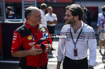 2023-09-24 - VASSEUR Frédéric (fra), Team Principal & General Manager of the Scuderia Ferrari, portrait D'AMBROSIO Jerome (bel), Driver Development Director of Mercedes AMG F1 Team, portrait during the 2023 Formula 1 Lenovo Japanese Grand Prix, 16th round of the 2023 Formula One World Championship from September 22 to 24, 2023 on the Suzuka International Racing Course, in Suzuka - F1 - JAPANESE GRAND PRIX 2023 - RACE - FORMULA 1 - MOTORS