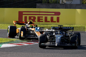 2023-09-24 - 63 RUSSELL George (gbr), Mercedes AMG F1 Team W14, action 04 NORRIS Lando (gbr), McLaren F1 Team MCL60, action during the 2023 Formula 1 Lenovo Japanese Grand Prix, 16th round of the 2023 Formula One World Championship from September 22 to 24, 2023 on the Suzuka International Racing Course, in Suzuka - F1 - JAPANESE GRAND PRIX 2023 - RACE - FORMULA 1 - MOTORS