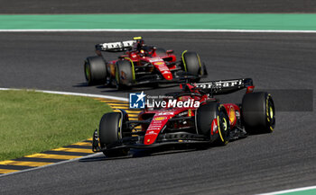 2023-09-24 - 16 LECLERC Charles (mco), Scuderia Ferrari SF-23, action 55 SAINZ Carlos (spa), Scuderia Ferrari SF-23, action during the 2023 Formula 1 Lenovo Japanese Grand Prix, 16th round of the 2023 Formula One World Championship from September 22 to 24, 2023 on the Suzuka International Racing Course, in Suzuka - F1 - JAPANESE GRAND PRIX 2023 - RACE - FORMULA 1 - MOTORS