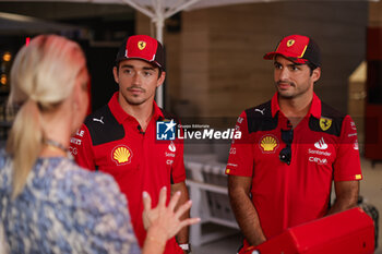 2023-10-05 - LECLERC Charles (mco), Scuderia Ferrari SF-23, portrait SAINZ Carlos (spa), Scuderia Ferrari SF-23, portrait during the 2023 Formula 1 Qatar Grand Prix, 17th round of the 2023 Formula One World Championship from October 6 to 8, 2023 on the Lusail International Circuit, in Doha, Qatar - F1 - QATAR GRAND PRIX 2023 - FORMULA 1 - MOTORS