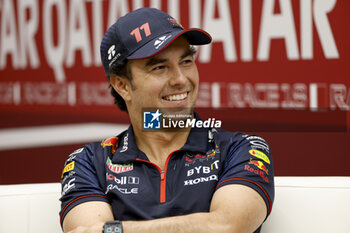 2023-10-05 - PEREZ Sergio (mex), Red Bull Racing RB19, portrait during the 2023 Formula 1 Qatar Grand Prix, 17th round of the 2023 Formula One World Championship from October 6 to 8, 2023 on the Lusail International Circuit, in Doha, Qatar - F1 - QATAR GRAND PRIX 2023 - FORMULA 1 - MOTORS