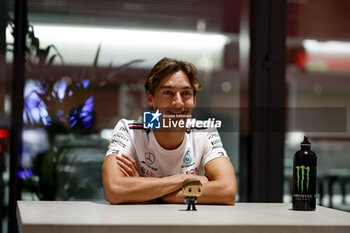 2023-10-05 - RUSSELL George (gbr), Mercedes AMG F1 Team W14, portrait during the 2023 Formula 1 Qatar Grand Prix, 17th round of the 2023 Formula One World Championship from October 6 to 8, 2023 on the Lusail International Circuit, in Doha, Qatar - F1 - QATAR GRAND PRIX 2023 - FORMULA 1 - MOTORS