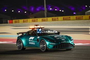 2023-10-05 - Aston Martin safety car, during the 2023 Formula 1 Qatar Grand Prix, 17th round of the 2023 Formula One World Championship from October 6 to 8, 2023 on the Lusail International Circuit, in Doha, Qatar - F1 - QATAR GRAND PRIX 2023 - FORMULA 1 - MOTORS