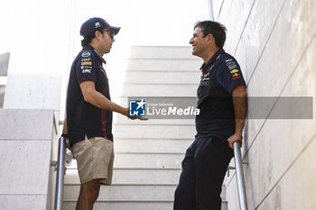 2023-10-06 - WACHE Pierre (fra), Technical Director of Red Bull Racing, portrait PEREZ Sergio (mex), Red Bull Racing RB19, portrait during the 2023 Formula 1 Qatar Grand Prix, 17th round of the 2023 Formula One World Championship from October 6 to 8, 2023 on the Lusail International Circuit, in Doha, Qatar - F1 - QATAR GRAND PRIX 2023 - FORMULA 1 - MOTORS