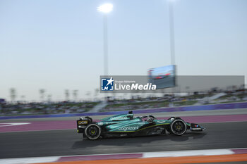 2023-10-06 - 18 STROLL Lance (can), Aston Martin F1 Team AMR23, action during the 2023 Formula 1 Qatar Grand Prix, 17th round of the 2023 Formula One World Championship from October 6 to 8, 2023 on the Lusail International Circuit, in Doha, Qatar - F1 - QATAR GRAND PRIX 2023 - FORMULA 1 - MOTORS