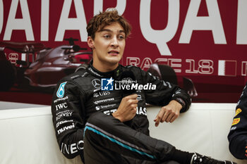 2023-10-06 - RUSSELL George (gbr), Mercedes AMG F1 Team W14, portrait press conference during the 2023 Formula 1 Qatar Grand Prix, 17th round of the 2023 Formula One World Championship from October 6 to 8, 2023 on the Lusail International Circuit, in Doha, Qatar - F1 - QATAR GRAND PRIX 2023 - FORMULA 1 - MOTORS
