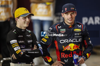 2023-10-06 - VERSTAPPEN Max (ned), Red Bull Racing RB19, portrait PIASTRI Oscar (aus), McLaren F1 Team MCL60, portrait during the 2023 Formula 1 Qatar Grand Prix, 17th round of the 2023 Formula One World Championship from October 6 to 8, 2023 on the Lusail International Circuit, in Doha, Qatar - F1 - QATAR GRAND PRIX 2023 - FORMULA 1 - MOTORS