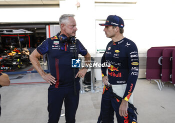 2023-10-06 - WHEATLEY Jonathan (gbr), Team Manager of Red Bull Racing, portrait VERSTAPPEN Max (ned), Red Bull Racing RB19, portrait during the 2023 Formula 1 Qatar Grand Prix, 17th round of the 2023 Formula One World Championship from October 6 to 8, 2023 on the Lusail International Circuit, in Doha, Qatar - F1 - QATAR GRAND PRIX 2023 - FORMULA 1 - MOTORS