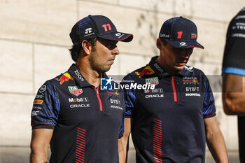2023-10-07 - PEREZ Sergio (mex), Red Bull Racing RB19, portrait VERSTAPPEN Max (ned), Red Bull Racing RB19, portrait during the 2023 Formula 1 Qatar Grand Prix, 17th round of the 2023 Formula One World Championship from October 6 to 8, 2023 on the Lusail International Circuit, in Doha, Qatar - F1 - QATAR GRAND PRIX 2023 - FORMULA 1 - MOTORS