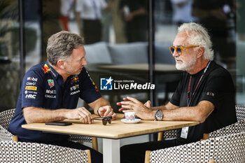 2023-10-07 - BRIATORE Flavio, portrait HORNER Christian (gbr), Team Principal of Red Bull Racing, portrait during the 2023 Formula 1 Qatar Grand Prix, 17th round of the 2023 Formula One World Championship from October 6 to 8, 2023 on the Lusail International Circuit, in Doha, Qatar - F1 - QATAR GRAND PRIX 2023 - FORMULA 1 - MOTORS