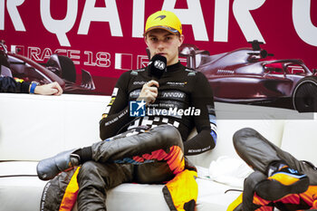2023-10-07 - PIASTRI Oscar (aus), McLaren F1 Team MCL60, press conference during the 2023 Formula 1 Qatar Grand Prix, 17th round of the 2023 Formula One World Championship from October 6 to 8, 2023 on the Lusail International Circuit, in Doha, Qatar - F1 - QATAR GRAND PRIX 2023 - FORMULA 1 - MOTORS