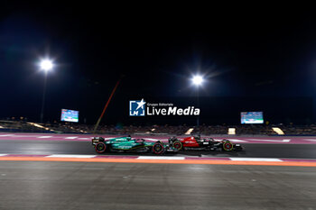 2023-10-07 - 18 STROLL Lance (can), Aston Martin F1 Team AMR23, 77 BOTTAS Valtteri (fin), Alfa Romeo F1 Team Stake C43, action during the 2023 Formula 1 Qatar Grand Prix, 17th round of the 2023 Formula One World Championship from October 6 to 8, 2023 on the Lusail International Circuit, in Doha, Qatar - F1 - QATAR GRAND PRIX 2023 - FORMULA 1 - MOTORS
