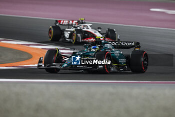2023-10-07 - 14 ALONSO Fernando (spa), Aston Martin F1 Team AMR23, action during the 2023 Formula 1 Qatar Grand Prix, 17th round of the 2023 Formula One World Championship from October 6 to 8, 2023 on the Lusail International Circuit, in Doha, Qatar - F1 - QATAR GRAND PRIX 2023 - FORMULA 1 - MOTORS