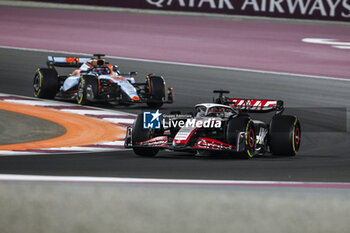 2023-10-07 - 20 MAGNUSSEN Kevin (den), Haas F1 Team VF-23 Ferrari, action during the 2023 Formula 1 Qatar Grand Prix, 17th round of the 2023 Formula One World Championship from October 6 to 8, 2023 on the Lusail International Circuit, in Doha, Qatar - F1 - QATAR GRAND PRIX 2023 - FORMULA 1 - MOTORS