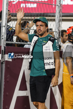 2023-10-08 - ALONSO Fernando (spa), Aston Martin F1 Team AMR23, portrait during the 2023 Formula 1 Qatar Grand Prix, 17th round of the 2023 Formula One World Championship from October 6 to 8, 2023 on the Lusail International Circuit, in Doha, Qatar - F1 - QATAR GRAND PRIX 2023 - RACE - FORMULA 1 - MOTORS