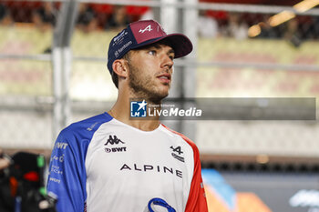2023-10-08 - GASLY Pierre (fra), Alpine F1 Team A523, portrait during the 2023 Formula 1 Qatar Grand Prix, 17th round of the 2023 Formula One World Championship from October 6 to 8, 2023 on the Lusail International Circuit, in Doha, Qatar - F1 - QATAR GRAND PRIX 2023 - RACE - FORMULA 1 - MOTORS