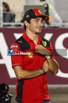 2023-10-08 - LECLERC Charles (mco), Scuderia Ferrari SF-23, portrait during the 2023 Formula 1 Qatar Grand Prix, 17th round of the 2023 Formula One World Championship from October 6 to 8, 2023 on the Lusail International Circuit, in Doha, Qatar - F1 - QATAR GRAND PRIX 2023 - RACE - FORMULA 1 - MOTORS