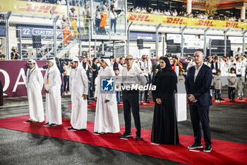 2023-10-08 - BEN SULAYEM Mohammed (uae), President of the FIA, DOMENICALI Stefano (ita), Chairman and CEO Formula One Group FOG, portrait on the grid during the 2023 Formula 1 Qatar Grand Prix, 17th round of the 2023 Formula One World Championship from October 6 to 8, 2023 on the Lusail International Circuit, in Doha, Qatar - F1 - QATAR GRAND PRIX 2023 - RACE - FORMULA 1 - MOTORS