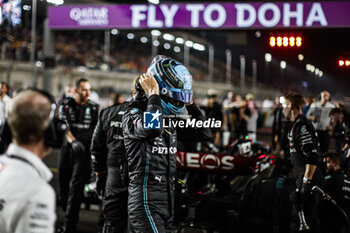 2023-10-08 - RUSSELL George (gbr), Mercedes AMG F1 Team W14, portrait during the 2023 Formula 1 Qatar Grand Prix, 17th round of the 2023 Formula One World Championship from October 6 to 8, 2023 on the Lusail International Circuit, in Doha, Qatar - F1 - QATAR GRAND PRIX 2023 - RACE - FORMULA 1 - MOTORS