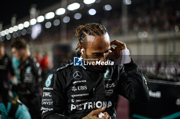 2023-10-08 - HAMILTON Lewis (gbr), Mercedes AMG F1 Team W14, portrait during the 2023 Formula 1 Qatar Grand Prix, 17th round of the 2023 Formula One World Championship from October 6 to 8, 2023 on the Lusail International Circuit, in Doha, Qatar - F1 - QATAR GRAND PRIX 2023 - RACE - FORMULA 1 - MOTORS