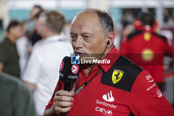 2023-10-08 - VASSEUR Frédéric (fra), Team Principal & General Manager of the Scuderia Ferrari, portrait during the 2023 Formula 1 Qatar Grand Prix, 17th round of the 2023 Formula One World Championship from October 6 to 8, 2023 on the Lusail International Circuit, in Doha, Qatar - F1 - QATAR GRAND PRIX 2023 - RACE - FORMULA 1 - MOTORS