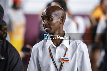 2023-10-08 - Mo Farah, long distance runner portrait during the 2023 Formula 1 Qatar Grand Prix, 17th round of the 2023 Formula One World Championship from October 6 to 8, 2023 on the Lusail International Circuit, in Doha, Qatar - F1 - QATAR GRAND PRIX 2023 - RACE - FORMULA 1 - MOTORS