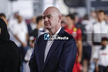 2023-10-08 - Gianni Infantino president of FIFA portrait during the 2023 Formula 1 Qatar Grand Prix, 17th round of the 2023 Formula One World Championship from October 6 to 8, 2023 on the Lusail International Circuit, in Doha, Qatar - F1 - QATAR GRAND PRIX 2023 - RACE - FORMULA 1 - MOTORS