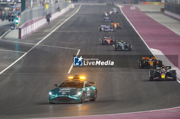 2023-10-08 - Aston Martin safety car, during the 2023 Formula 1 Qatar Grand Prix, 17th round of the 2023 Formula One World Championship from October 6 to 8, 2023 on the Lusail International Circuit, in Doha, Qatar - F1 - QATAR GRAND PRIX 2023 - RACE - FORMULA 1 - MOTORS