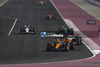 2023-10-08 - 81 PIASTRI Oscar (aus), McLaren F1 Team MCL60, action during the 2023 Formula 1 Qatar Grand Prix, 17th round of the 2023 Formula One World Championship from October 6 to 8, 2023 on the Lusail International Circuit, in Doha, Qatar - F1 - QATAR GRAND PRIX 2023 - RACE - FORMULA 1 - MOTORS