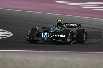 2023-10-08 - 14 ALONSO Fernando (spa), Aston Martin F1 Team AMR23, action during the 2023 Formula 1 Qatar Grand Prix, 17th round of the 2023 Formula One World Championship from October 6 to 8, 2023 on the Lusail International Circuit, in Doha, Qatar - F1 - QATAR GRAND PRIX 2023 - RACE - FORMULA 1 - MOTORS