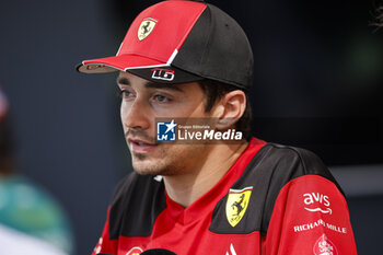 2023-10-19 - LECLERC Charles (mco), Scuderia Ferrari SF-23, portrait during the 2023 Formula 1 Lenovo United States Grand Prix, 18th round of the 2023 Formula One World Championship from October 20 to 22, 2023 on the Circuit of The Americas, in Austin, USA - F1 - US GRAND PRIX 2023 - FORMULA 1 - MOTORS