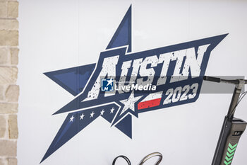 2023-10-19 - Austin 2023 race banner during the 2023 Formula 1 Lenovo United States Grand Prix, 18th round of the 2023 Formula One World Championship from October 20 to 22, 2023 on the Circuit of The Americas, in Austin, USA - F1 - US GRAND PRIX 2023 - FORMULA 1 - MOTORS
