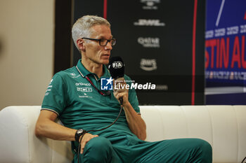 2023-10-20 - KRACK Mike (ger), Team Principal and CEO of Aston Martin F1 Team, portrait press conference during the 2023 Formula 1 Lenovo United States Grand Prix, 18th round of the 2023 Formula One World Championship from October 20 to 22, 2023 on the Circuit of The Americas, in Austin, USA - F1 - US GRAND PRIX 2023 - FORMULA 1 - MOTORS