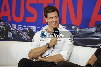 2023-10-20 - WOLFF Toto (aut), Team Principal & CEO of Mercedes AMG F1 Team, portrait press conference during the 2023 Formula 1 Lenovo United States Grand Prix, 18th round of the 2023 Formula One World Championship from October 20 to 22, 2023 on the Circuit of The Americas, in Austin, USA - F1 - US GRAND PRIX 2023 - FORMULA 1 - MOTORS