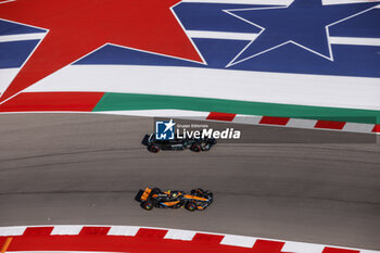 2023-10-20 - 04 NORRIS Lando (gbr), McLaren F1 Team MCL60, action 63 RUSSELL George (gbr), Mercedes AMG F1 Team W14, action during the 2023 Formula 1 Lenovo United States Grand Prix, 18th round of the 2023 Formula One World Championship from October 20 to 22, 2023 on the Circuit of The Americas, in Austin, USA - F1 - US GRAND PRIX 2023 - FORMULA 1 - MOTORS