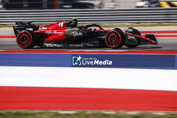 2023-10-20 - 24 ZHOU Guanyu (chi), Alfa Romeo F1 Team Stake C43, action during the 2023 Formula 1 Lenovo United States Grand Prix, 18th round of the 2023 Formula One World Championship from October 20 to 22, 2023 on the Circuit of The Americas, in Austin, USA - F1 - US GRAND PRIX 2023 - FORMULA 1 - MOTORS