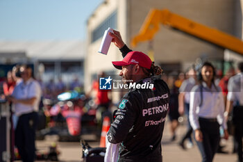2023-10-20 - Lewis Hamilton (GBR) Mercedes W14 E Performance - 3rd place in Qualify Session

during FORMULA 1 LENOVO UNITED STATES GRAND PRIX 2023 - Oct19 to Oct22 2023 Circuit of Americas, Austin, Texas, USA - FORMULA 1 LENOVO UNITED STATES GRAND PRIX 2023 - FORMULA 1 - MOTORS