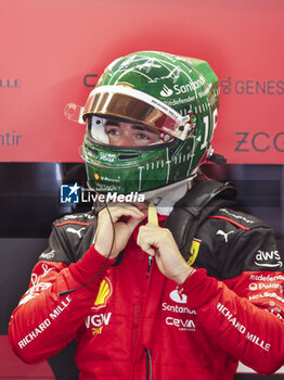 2023-10-21 - LECLERC Charles (mco), Scuderia Ferrari SF-23, portrait during the 2023 Formula 1 Lenovo United States Grand Prix, 18th round of the 2023 Formula One World Championship from October 20 to 22, 2023 on the Circuit of The Americas, in Austin, USA - F1 - US GRAND PRIX 2023 - FORMULA 1 - MOTORS