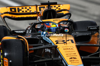 2023-10-21 - 81 PIASTRI Oscar (aus), McLaren F1 Team MCL60, action during the 2023 Formula 1 Lenovo United States Grand Prix, 18th round of the 2023 Formula One World Championship from October 20 to 22, 2023 on the Circuit of The Americas, in Austin, USA - F1 - US GRAND PRIX 2023 - FORMULA 1 - MOTORS